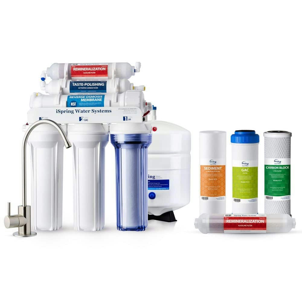 iSpring RCC7AK 6-Stage Under Sink Reverse Osmosis Filtration System: $292.96
