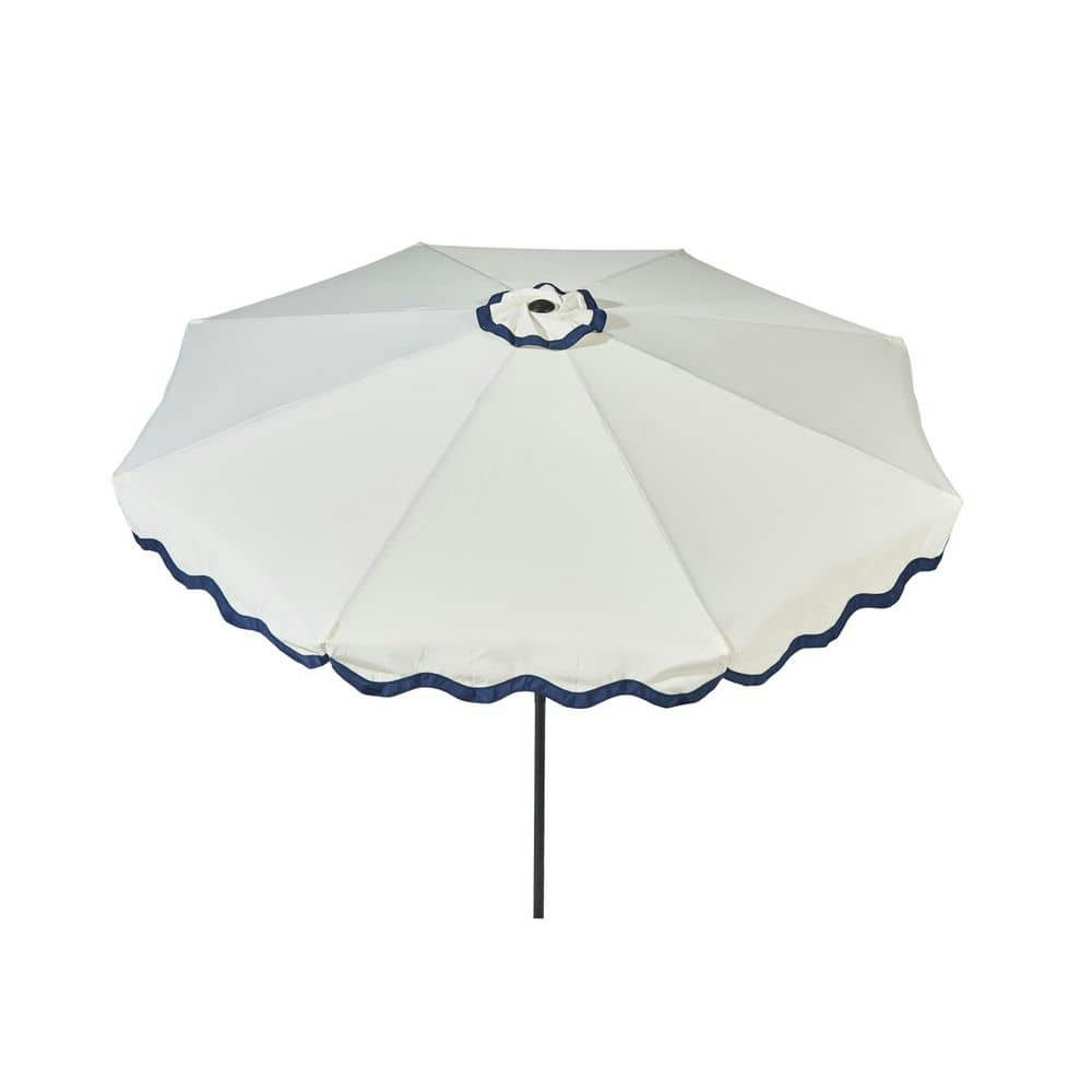 Siesta 10-Foot Solar LED Steel Market Umbrella: $145