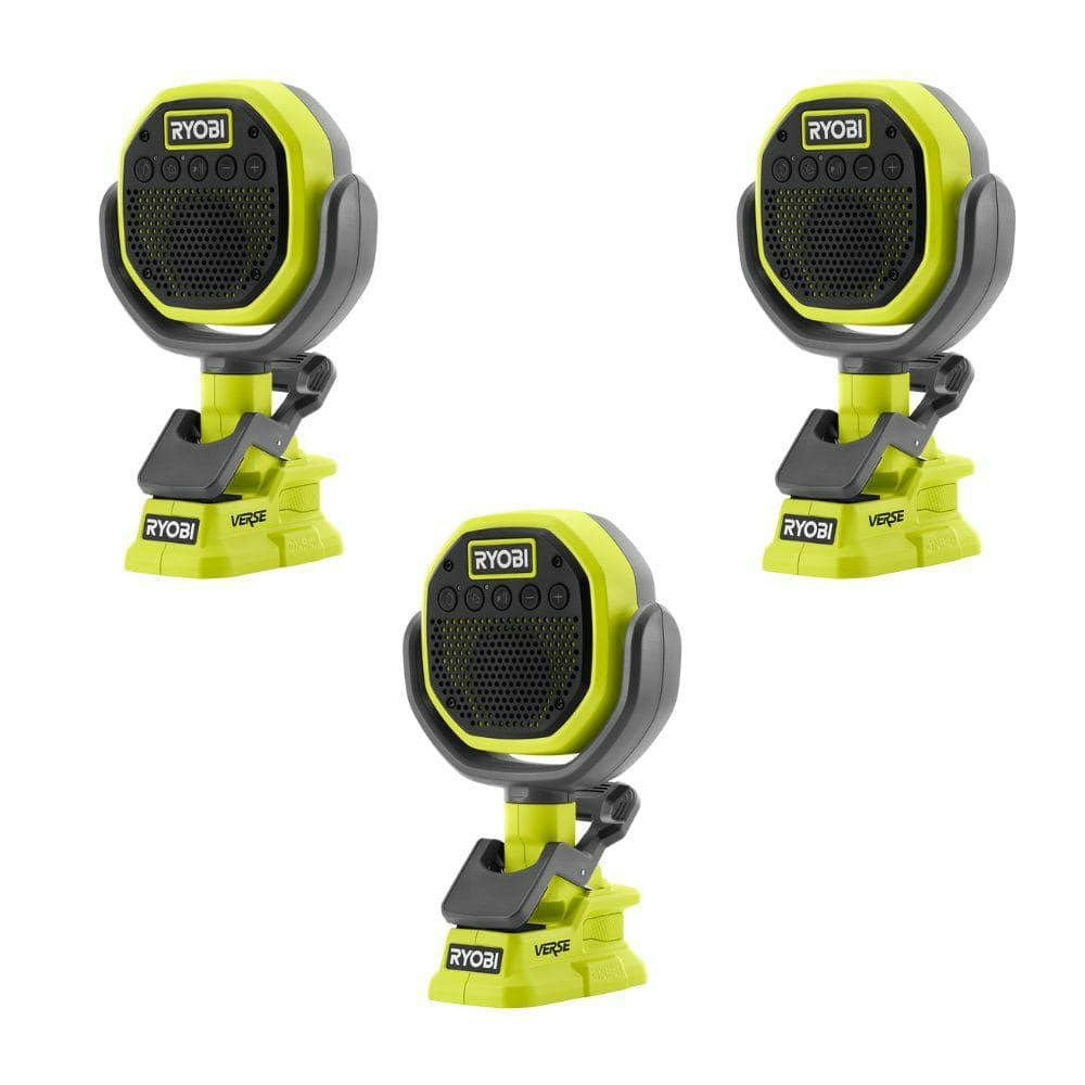 Ryobi 18V Verse Cordless Clamp Speaker 3-Pack: $192