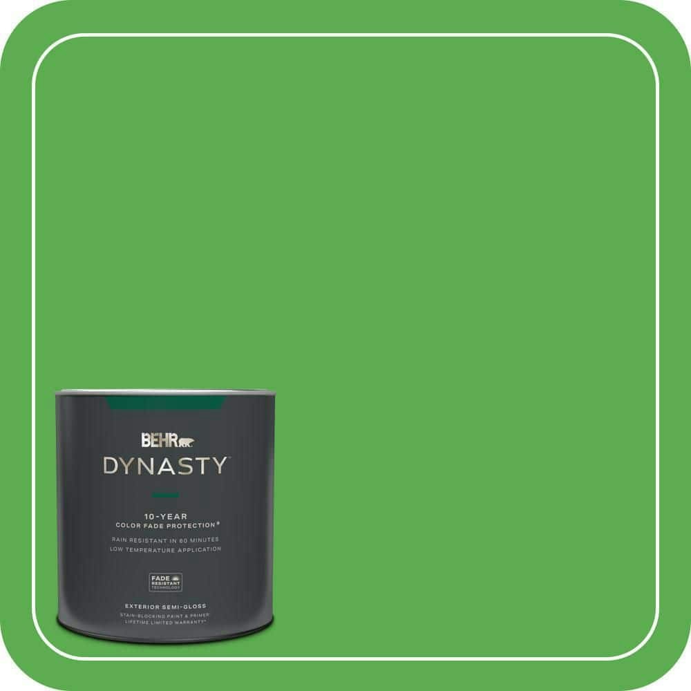 Behr Barnyard Grass Semi-Gloss Exterior Paint & Primer 1-Quart: $40.98 Behr Barnyard Grass Semi-Gloss Exterior Paint & Primer 1-Quart: $40.98