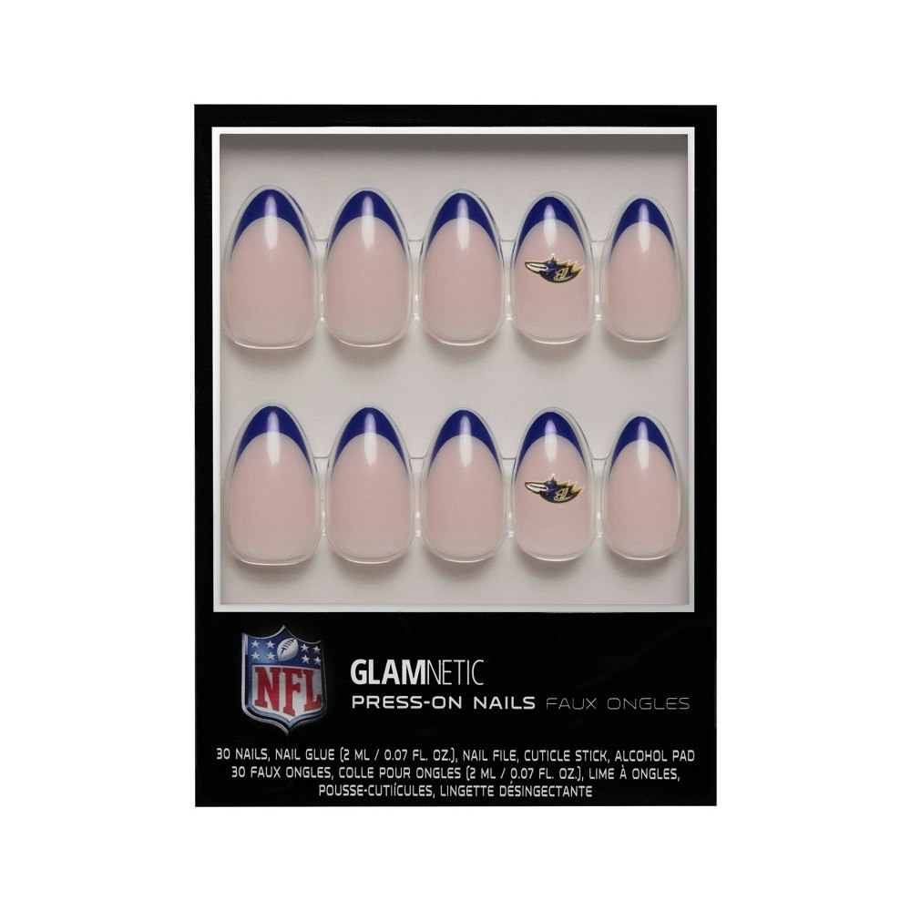 Glamnetic x Fanatics Baltimore Ravens Press-On Nails 30-Count: $22 Glamnetic x Fanatics Baltimore Ravens Press-On Nails 30-Count: $22