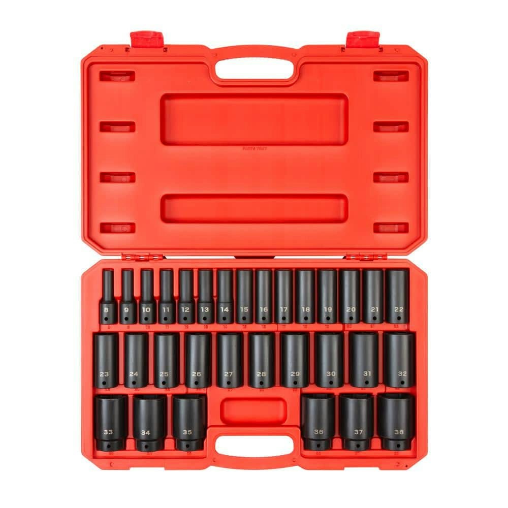 1/2-inch Drive Deep 6-Point Impact Socket Set 31-Piece: $199.99 1/2-inch Drive Deep 6-Point Impact Socket Set 31-Piece: $199.99