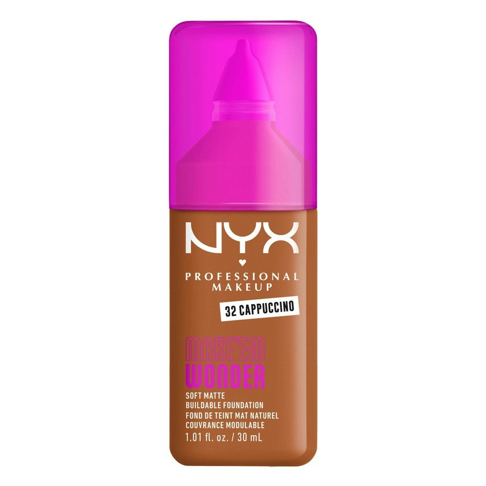 NYX Professional Makeup Make ’Em Wonder 24H Soft Matte Foundation: $14.99 NYX Professional Makeup Make ’Em Wonder 24H Soft Matte Foundation: $14.99