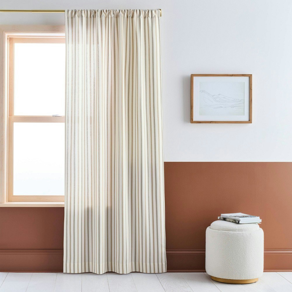 Room Essentials 42"x84" Light Filtering Striped Curtain Panel: $15 Room Essentials 42"x84" Light Filtering Striped Curtain Panel: $15