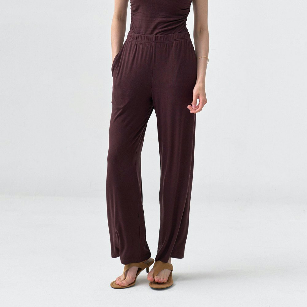 A New Day Women's High-Rise Wide Leg Ribbed Pull-On Pants: $35 A New Day Women's High-Rise Wide Leg Ribbed Pull-On Pants: $35