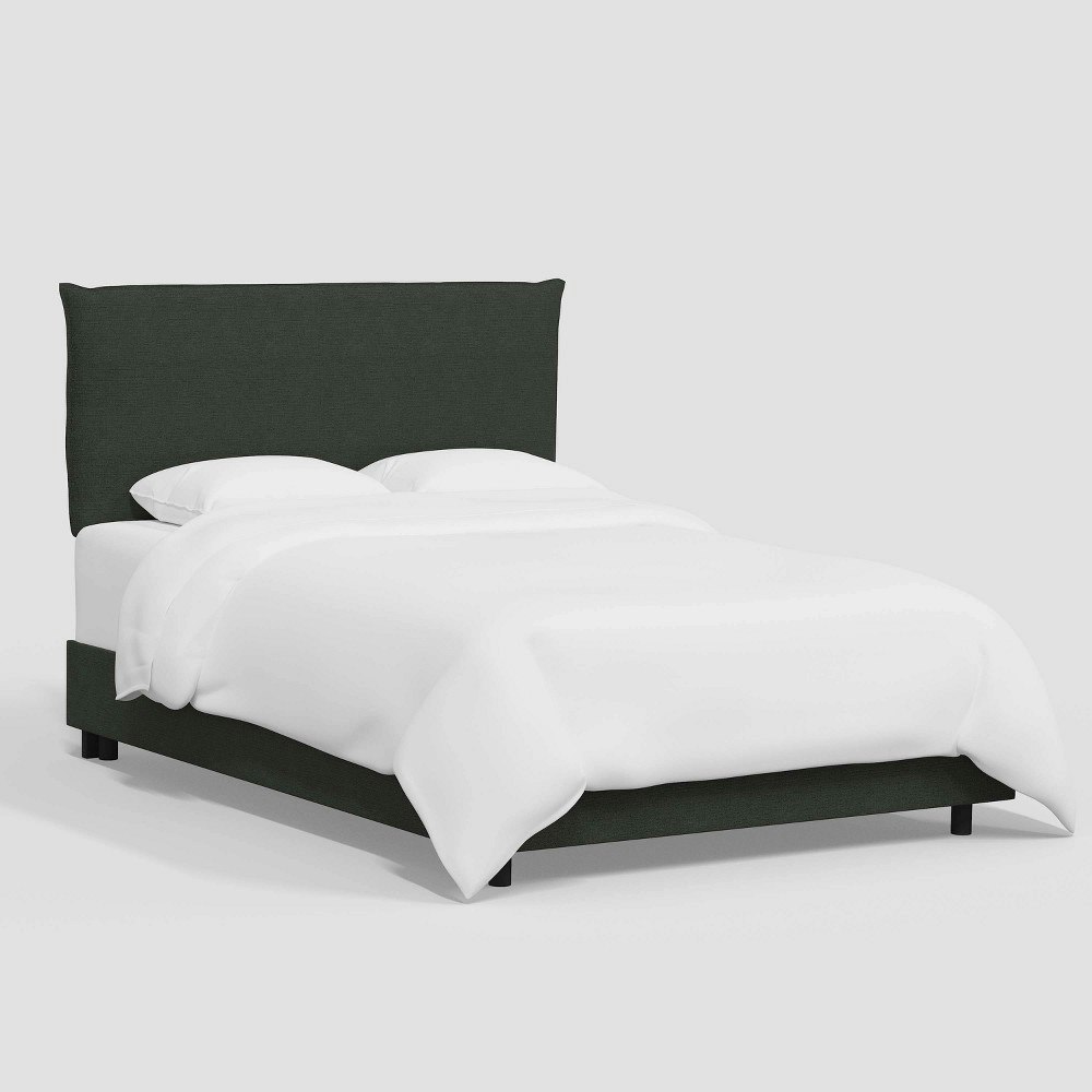 Larkmont Queen French Seam Textured Linen Bed: $780 Larkmont Queen French Seam Textured Linen Bed: $780