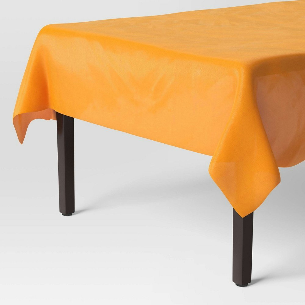 Hyde and Eek! Boutique 52"x108" Orange Disposable Halloween Tablecloth: $3 Hyde and Eek! Boutique 52"x108" Orange Disposable Halloween Tablecloth: $3
