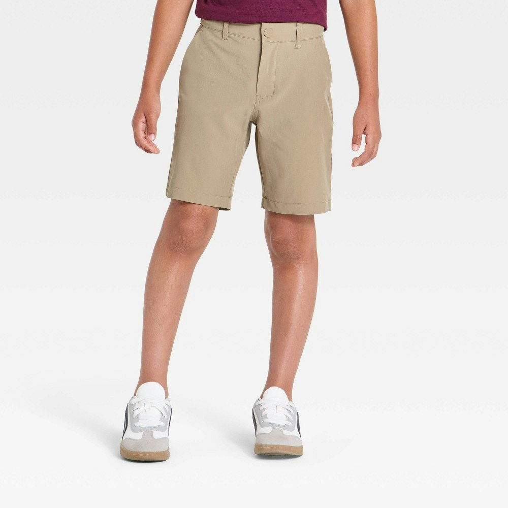 All in Motion Boys' Performance Uniform Chino Shorts: $18 All in Motion Boys' Performance Uniform Chino Shorts: $18