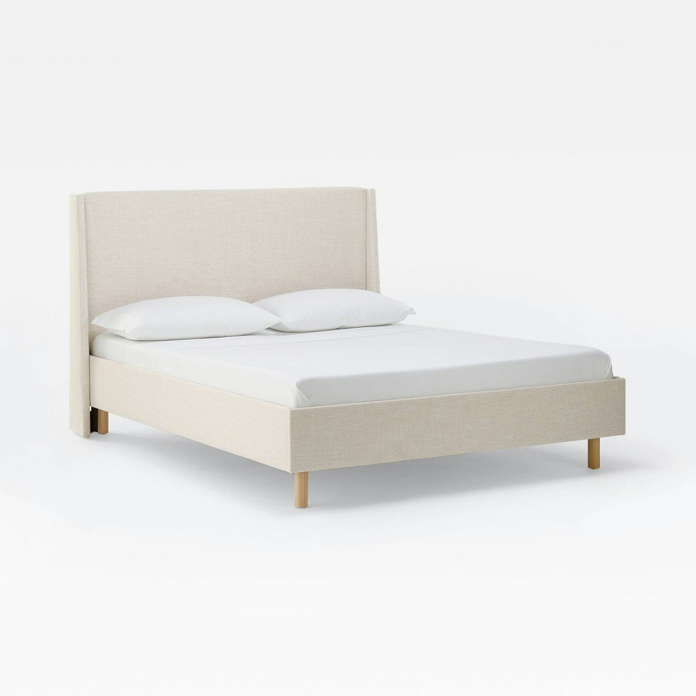 Threshold Designed with Studio McGee Encino Twin Upholstered Wingback Platform Bed: $1,170 Threshold Designed with Studio McGee Encino Twin Upholstered Wingback Platform Bed: $1,170