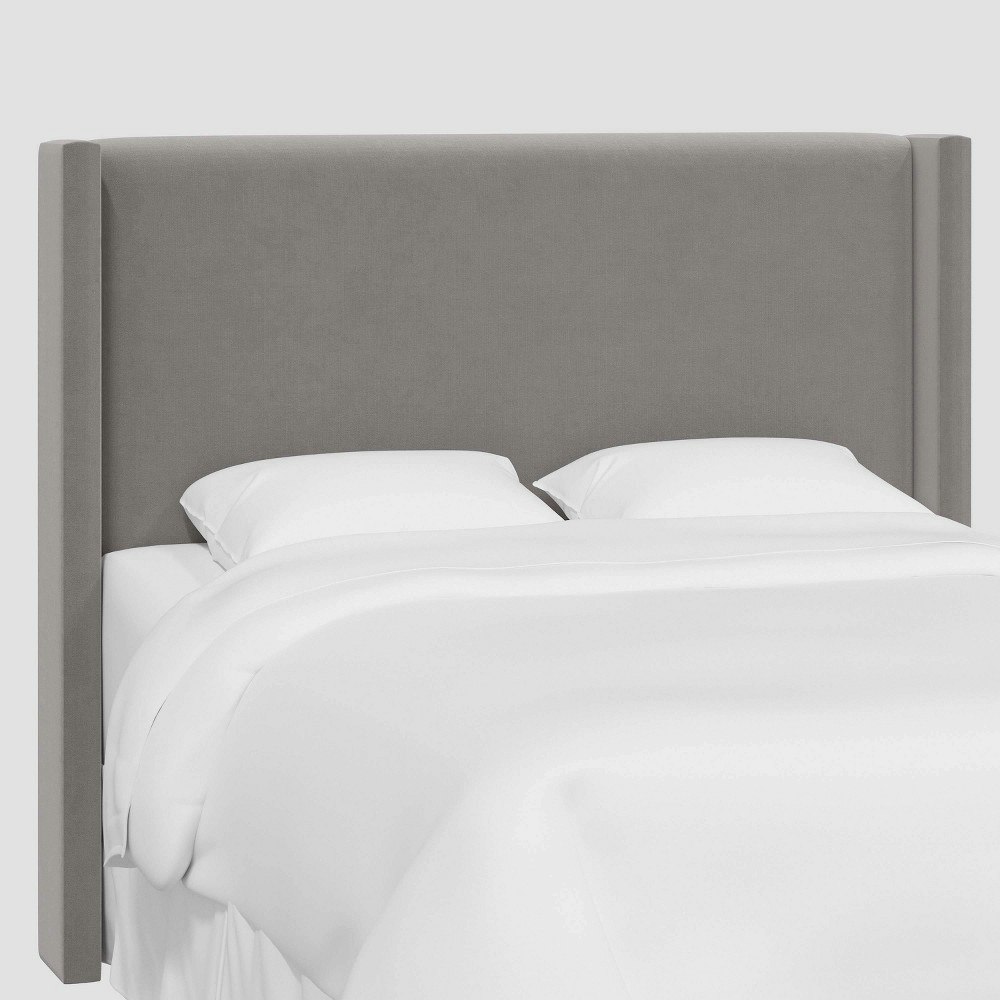 Threshold King-Size Upholstered Wingback Headboard: $970 Threshold King-Size Upholstered Wingback Headboard: $970