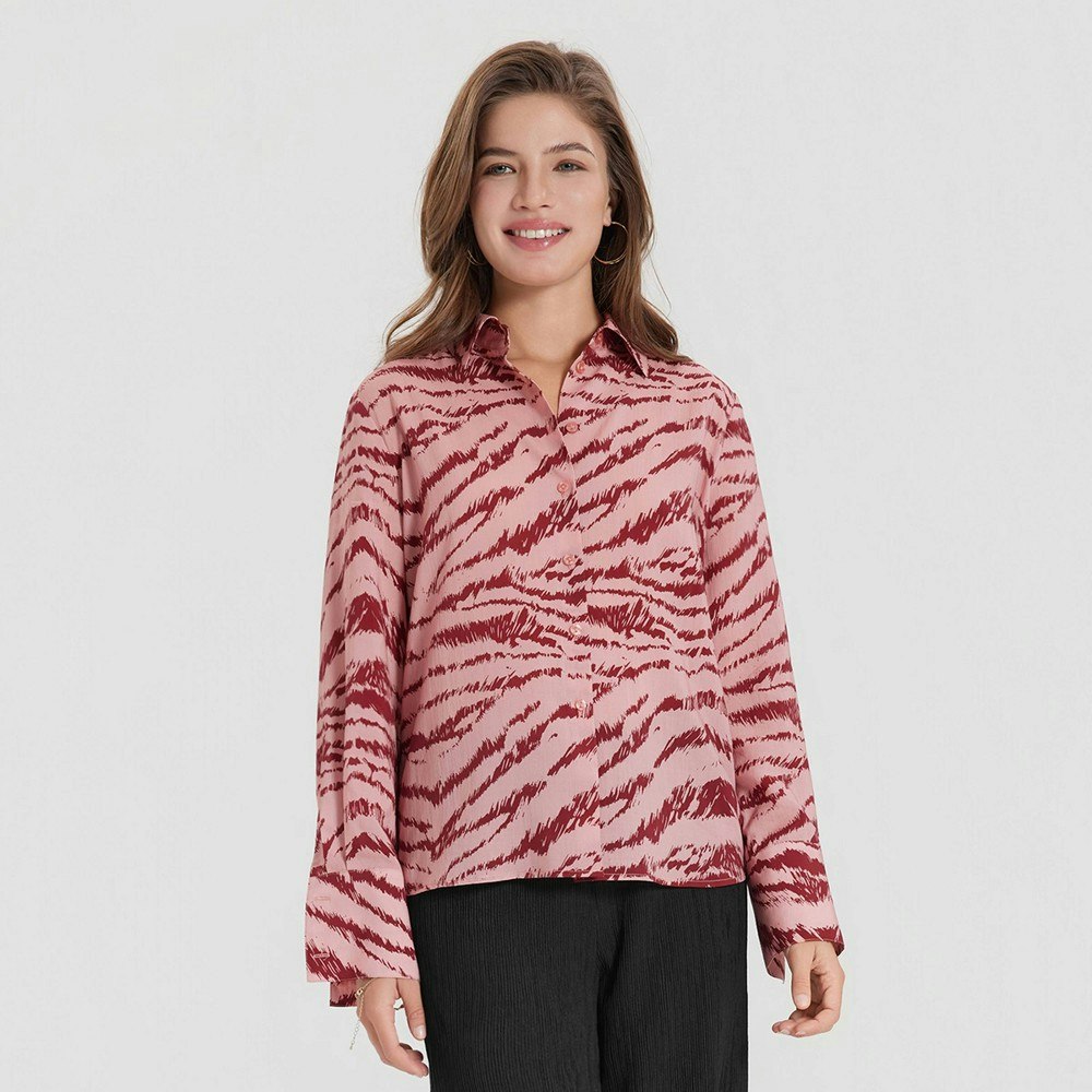 A New Day Women's Long Sleeve Collared Blouse: $35 A New Day Women's Long Sleeve Collared Blouse: $35