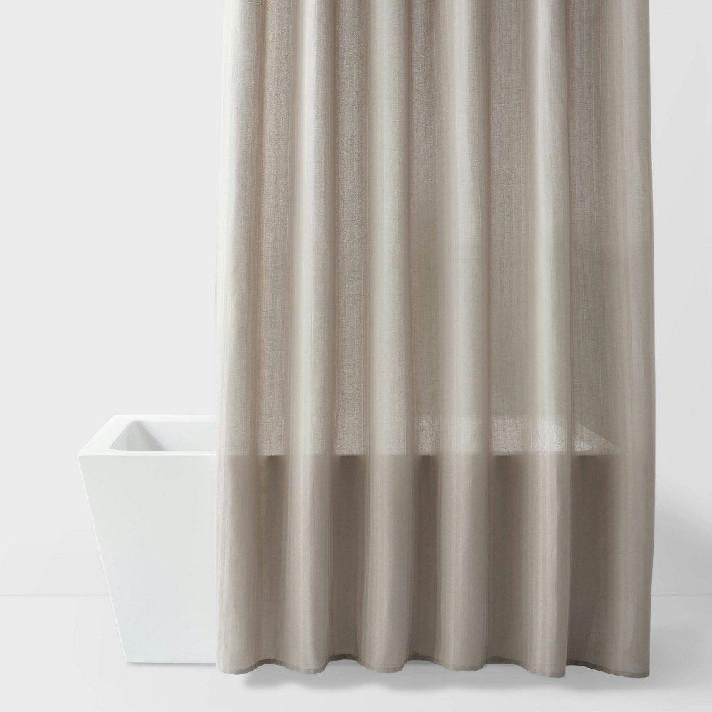 Room Essentials 72"x84" Herringbone Fabric Shower Curtain: $25 Room Essentials 72"x84" Herringbone Fabric Shower Curtain: $25