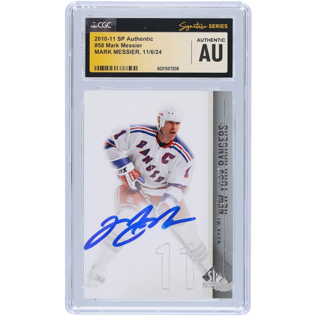 Mark Messier New York Rangers 2010-11 Upper Deck SP Authentic Autographed Card: $179.99 Mark Messier New York Rangers 2010-11 Upper Deck SP Authentic Autographed Card: $179.99