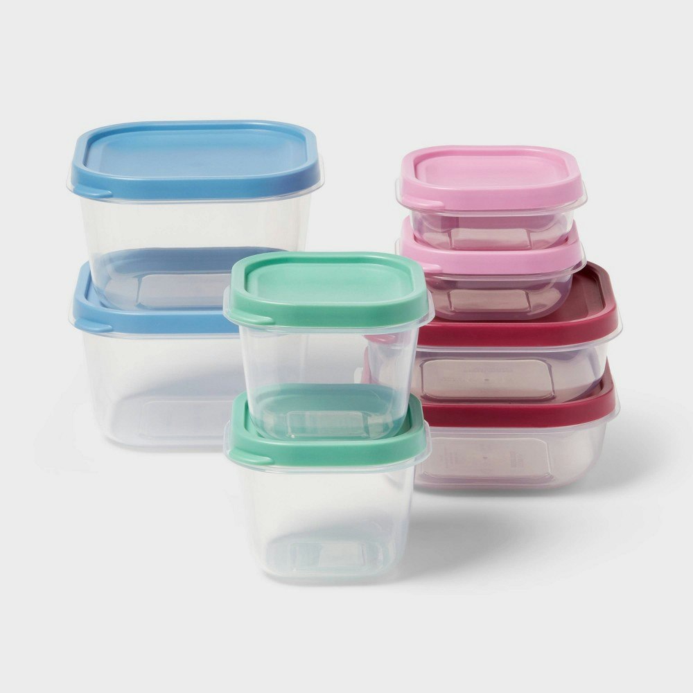 Room Essentials Plastic Food Storage Container 8-Set: $10 Room Essentials Plastic Food Storage Container 8-Set: $10
