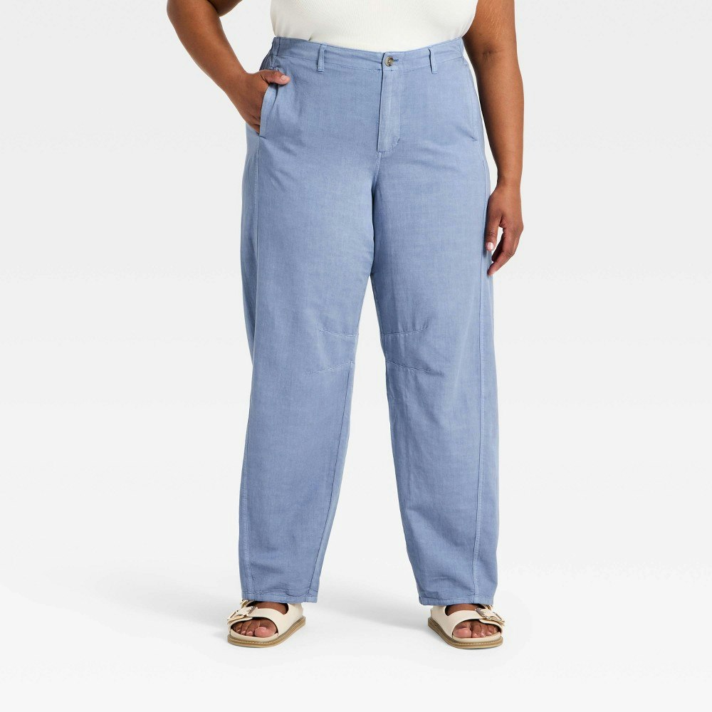 Universal Thread Women's Low-Rise Barrel Leg Cargo Pants: $35 Universal Thread Women's Low-Rise Barrel Leg Cargo Pants: $35