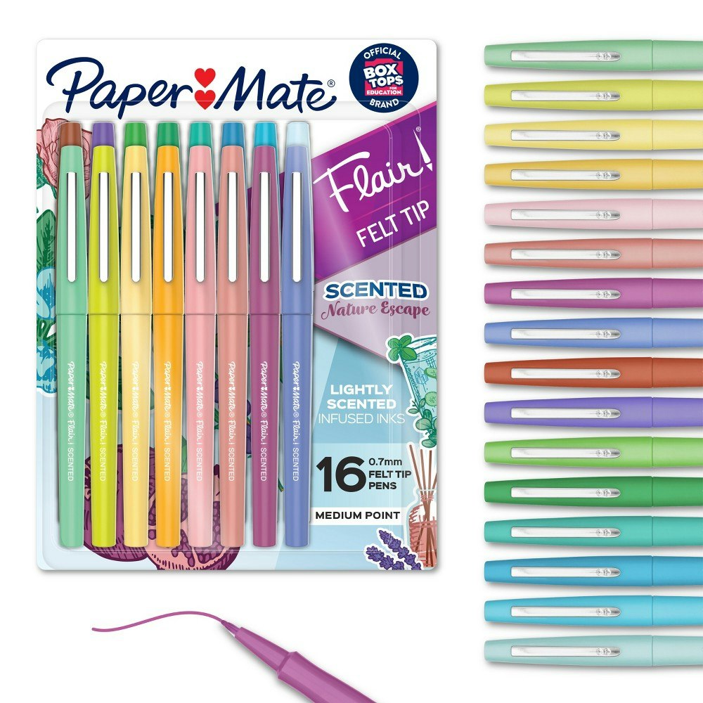 Paper Mate Flair Felt Tip Pens 16-Pack: $14.19 Paper Mate Flair Felt Tip Pens 16-Pack: $14.19