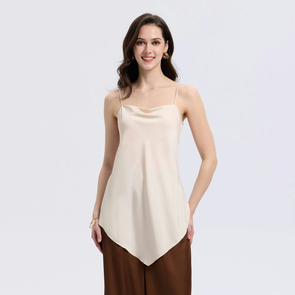 A New Day Women's Satin Kerchief Hem Cami: $28 A New Day Women's Satin Kerchief Hem Cami: $28