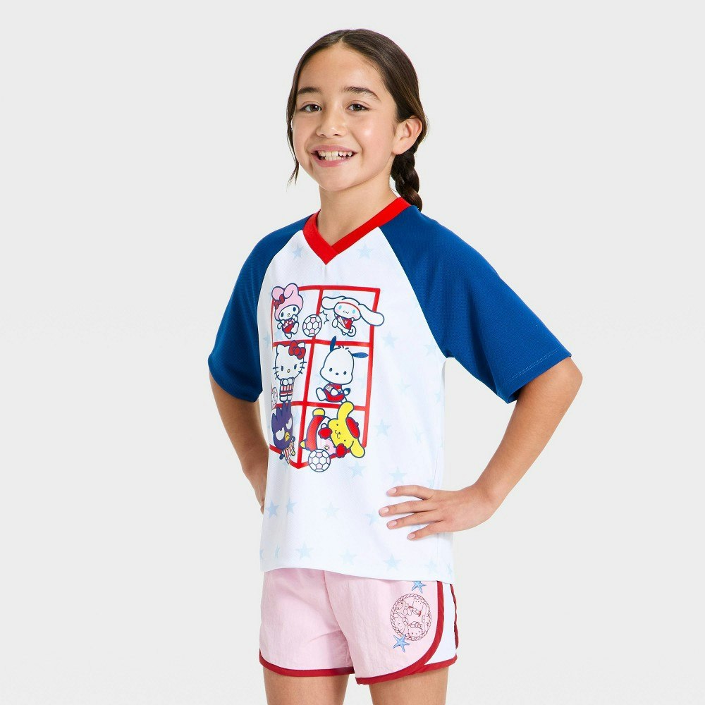 Hello Kitty and Friends Better Together Girls' Short Sleeve Soccer Jersey: $15 Hello Kitty and Friends Better Together Girls' Short Sleeve Soccer Jersey: $15