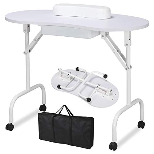 Yaheetech 37" Portable Folding Manicure Table: $79.99
