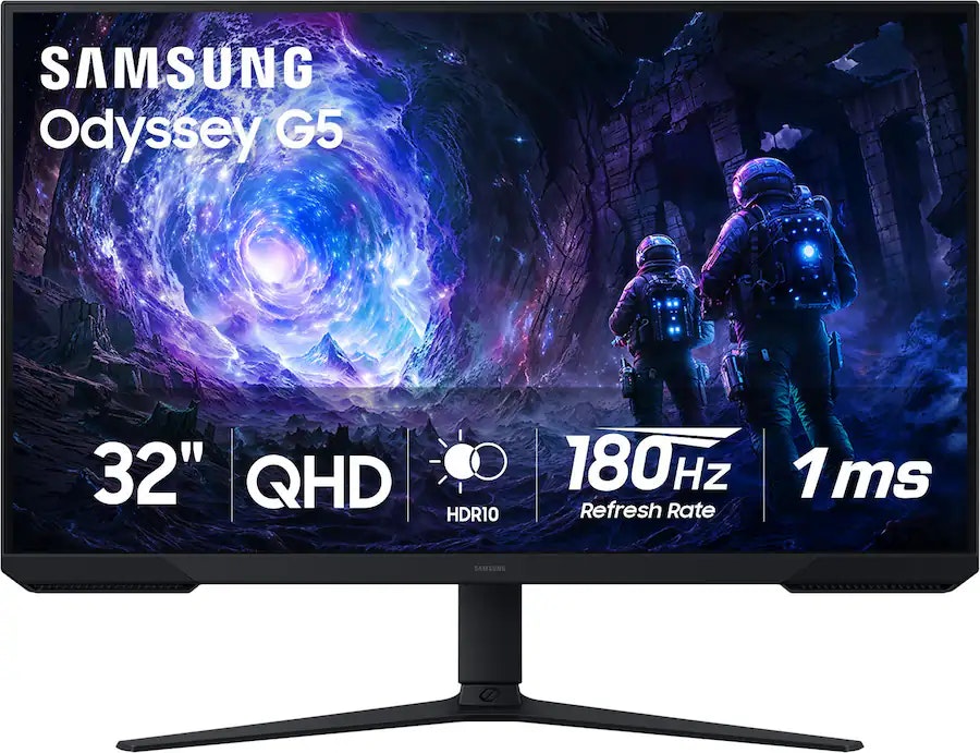 Samsung Odyssey G51F 32" 1440p HDR 180Hz Gaming Monitor: $180 Samsung Odyssey G51F 32" 1440p HDR 180Hz Gaming Monitor: $180