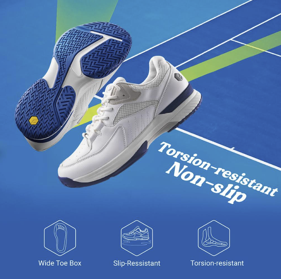 FitVille Men's Court Tennis Amadeus V1 Lightweight Wide/Extra Wide Comfort Sneakers: $31.99