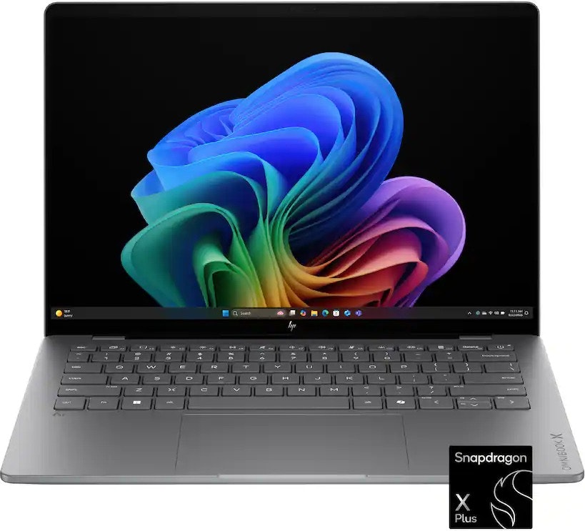 HP OmniBook X Snapdragon X Plus 14" OLED Touch Laptop w/ 16GB RAM & 512GB SSD: $650