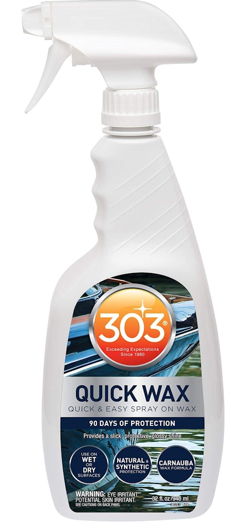 303 Marine Quick Wax for Fiberglass & Gelcoat 32 oz. Spray: $4.18