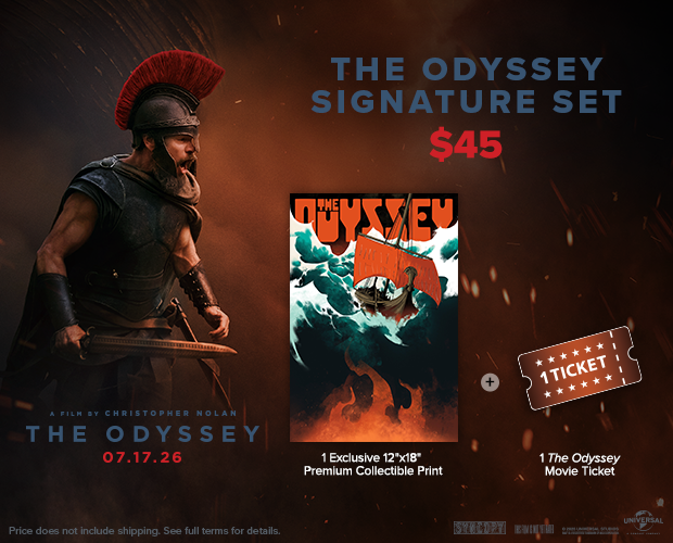Fandango The Odyssey Signature Set w/ Movie Ticket & Collectible Print: $45