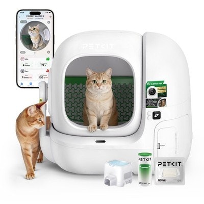 Refurb Petkit Max Pro 2 Self-Cleaning Cat Litter Box: $240