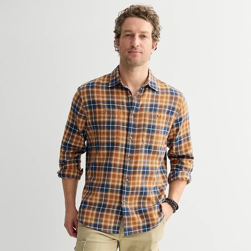 Sonoma Goods For Life Men's Supersoft Flannel Button-Down Shirt: $4.49 Sonoma Goods For Life Men's Supersoft Flannel Button-Down Shirt: $4.49