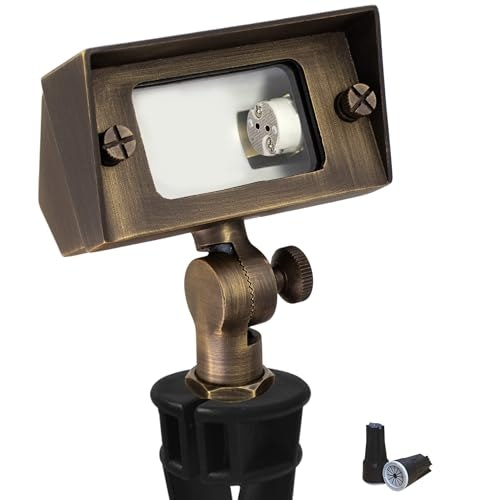 Coloer 12V Cast Brass Flood Light: $17.97