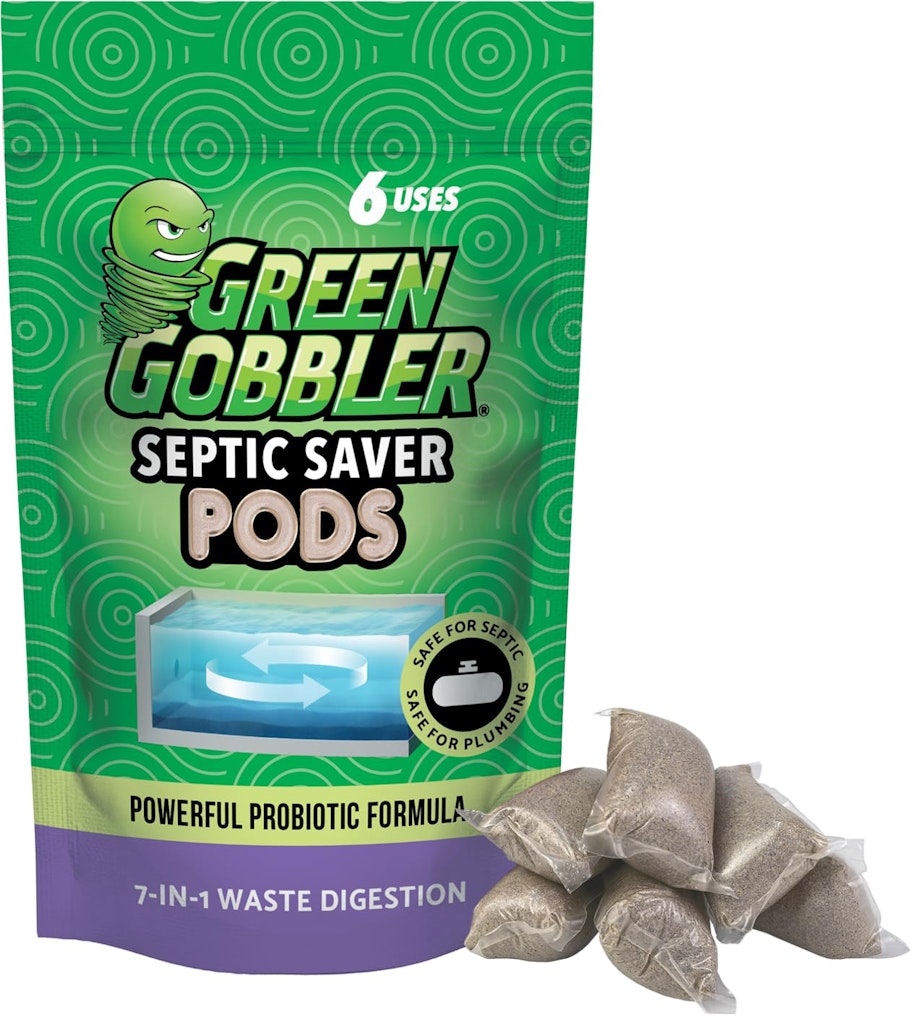 Green Gobbler Septic Tank Enzyme Treatment 6 Month Supply: $12 or less Green Gobbler Septic Tank Enzyme Treatment 6 Month Supply: $12 or less
