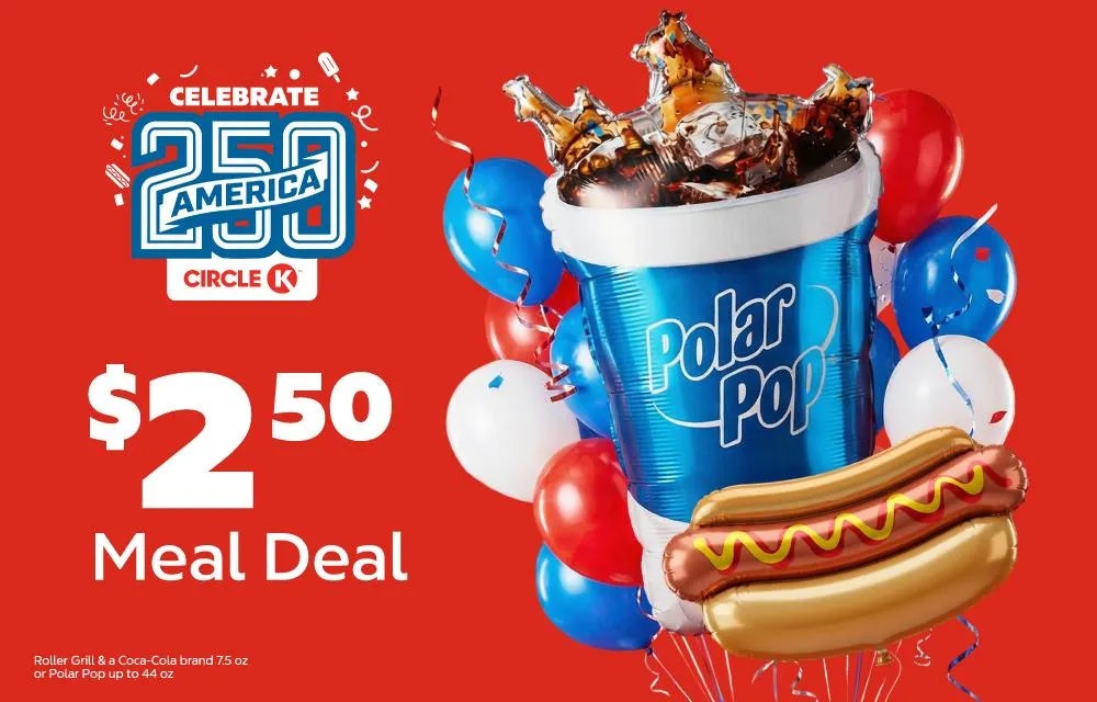 Circle K Hot Dog Meal Deal: $2.50 Circle K Hot Dog Meal Deal: $2.50