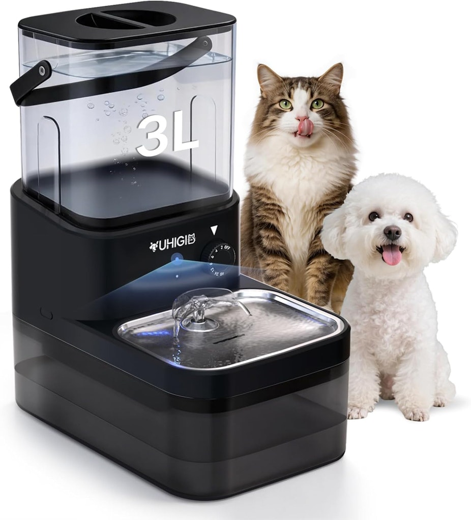 3-Liter Filterless Cat Water Fountain: $49.99