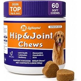 Luckiepaw 60-Count Senior Dog Hip & Joint Supplement Chews: $9.99 Luckiepaw 60-Count Senior Dog Hip & Joint Supplement Chews: $9.99