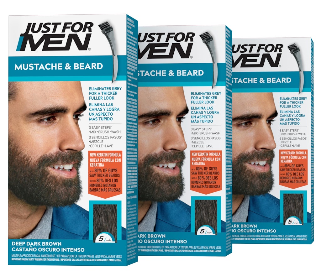 Just for Men Mustache & Beard Deep Dark Brown Dye 3-Pack: $6.24 Just for Men Mustache & Beard Deep Dark Brown Dye 3-Pack: $6.24