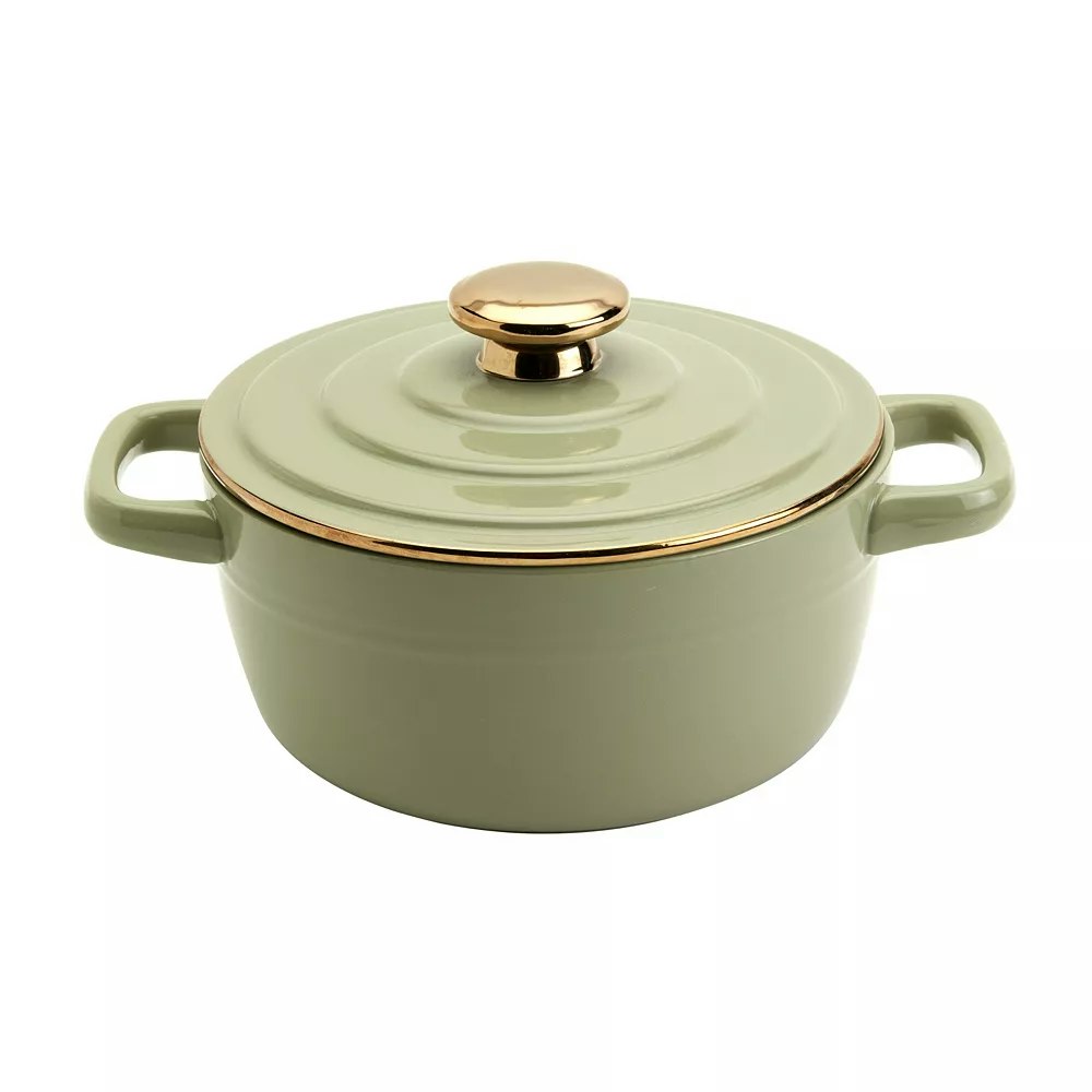 Denmark Tools for Cooks Stoneware Casserole Pan Baking Dish w/ Lid: $13