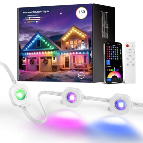 CDN 150-Foot RGBIC Permanent Outdoor LED Lights: $135.99