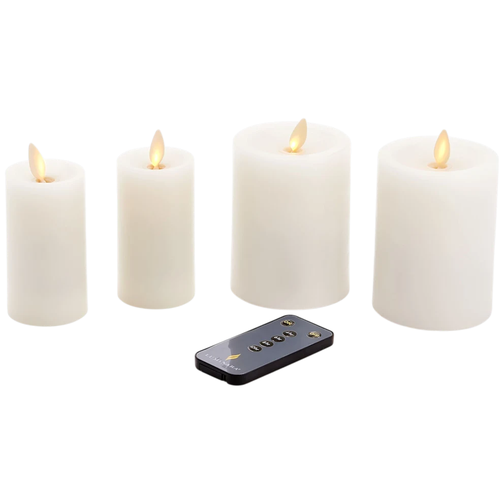 Luminara Flameless Candle 4-Pack with Remote: $24