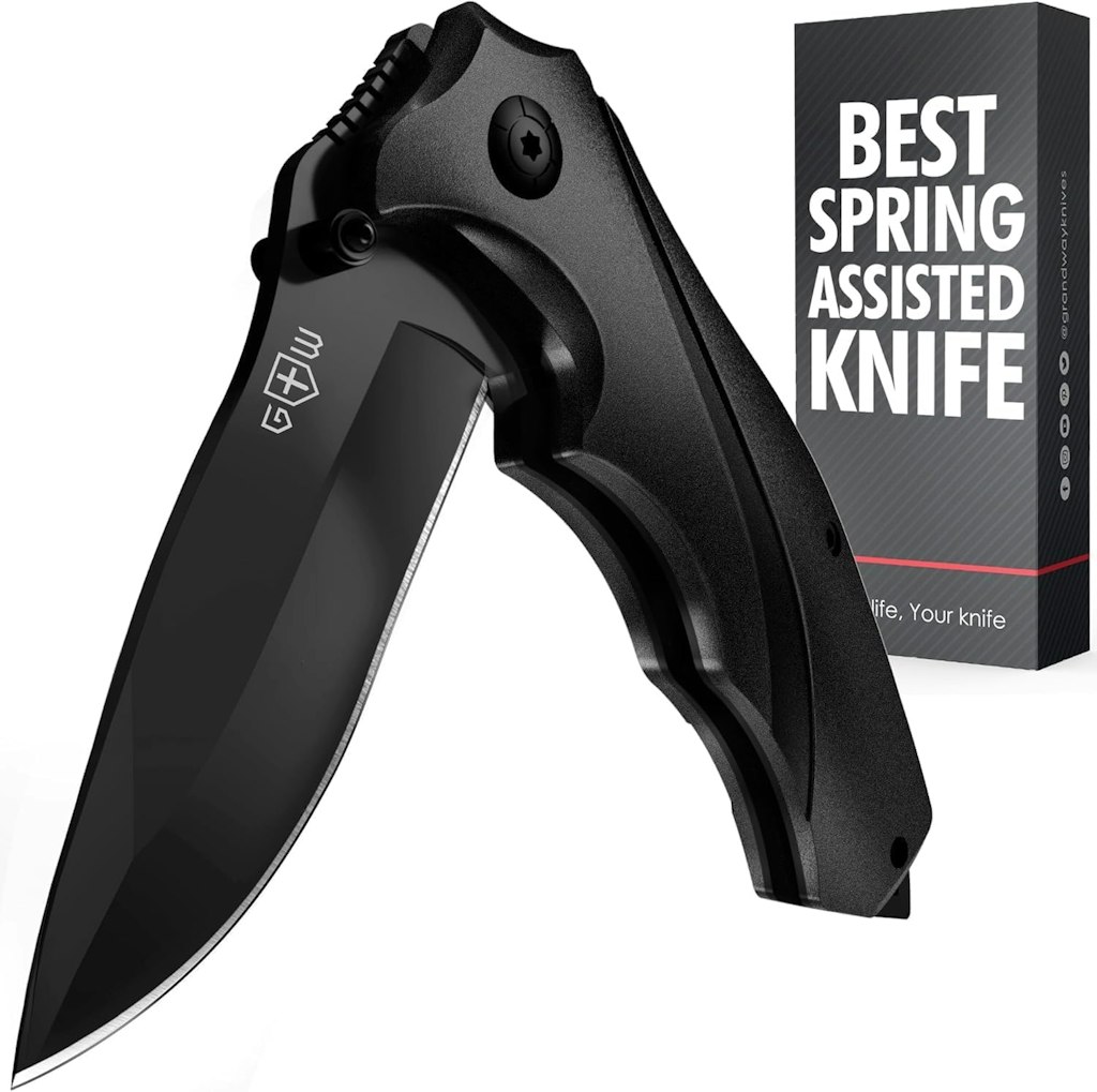 Grand Way Folding Pocket Knife w/ Glass Breaker & Clip: $8.99