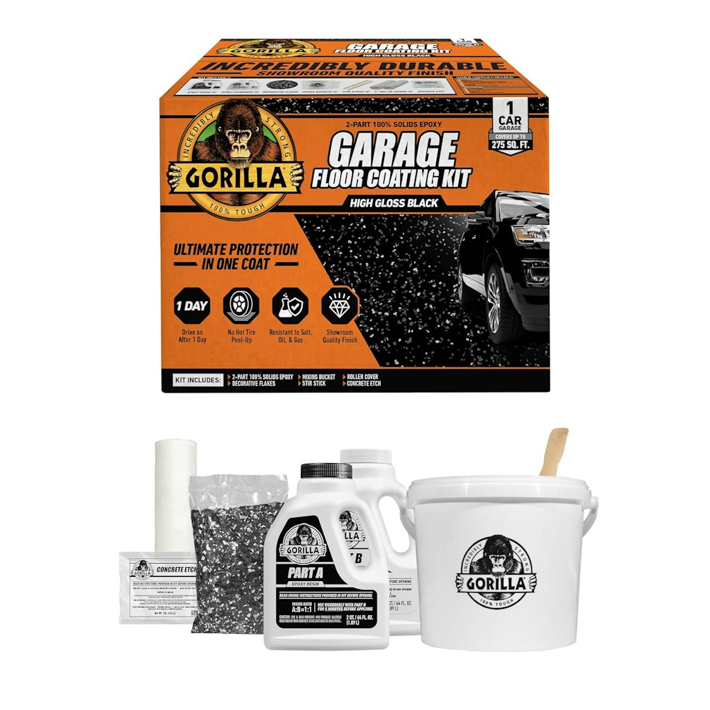 Gorilla Epoxy Garage Floor Coating 7-Piece Kit: $114