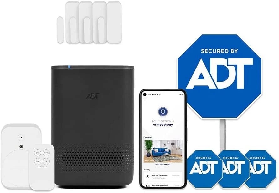 Blue by ADT 8-Piece Wireless Home Security System: $21