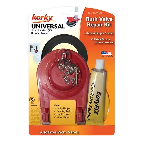 Korky 2" Universal Toilet Flush Valve Repair Kit: $4.98