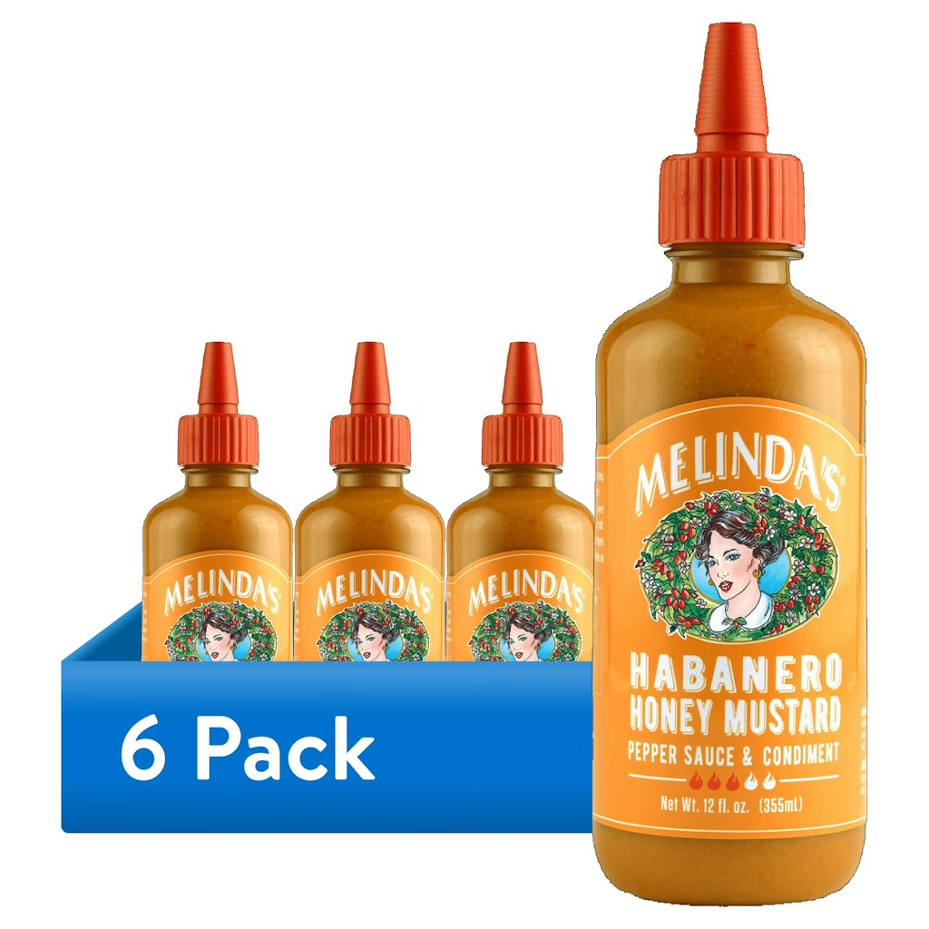 Melinda's Habanero Honey Mustard Pepper Sauce 6-Pack: $12