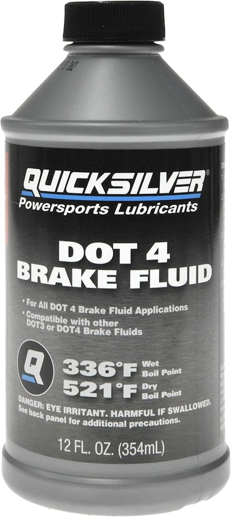 Quicksilver DOT 4 12-oz. Brake Fluid: $3.33