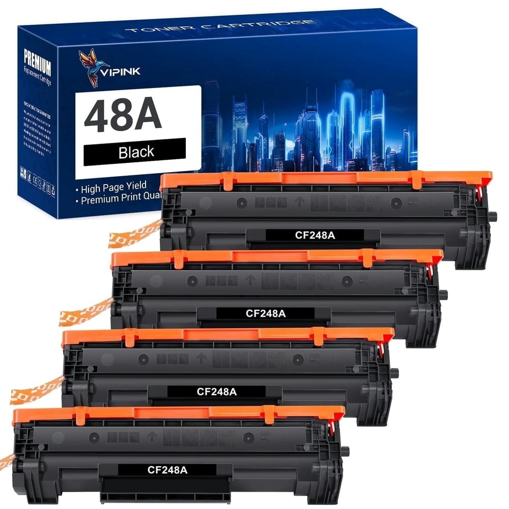 CF248A Black Toner Cartridge 4-Pack: $28.38