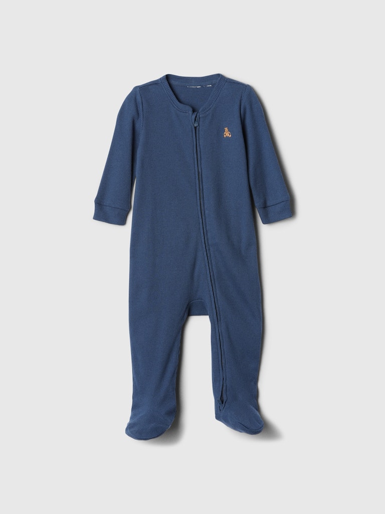 Baby Ribbed Two-Way Zip One-Piece: $14.99 Baby Ribbed Two-Way Zip One-Piece: $14.99