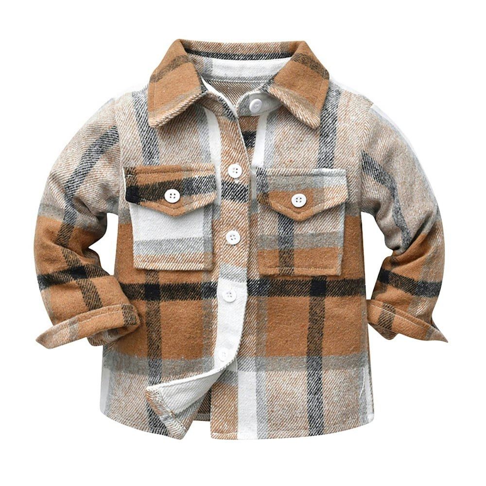 Ibtom Castle Toddler Flannel Plaid Shirt Jacket: $19.99 Ibtom Castle Toddler Flannel Plaid Shirt Jacket: $19.99