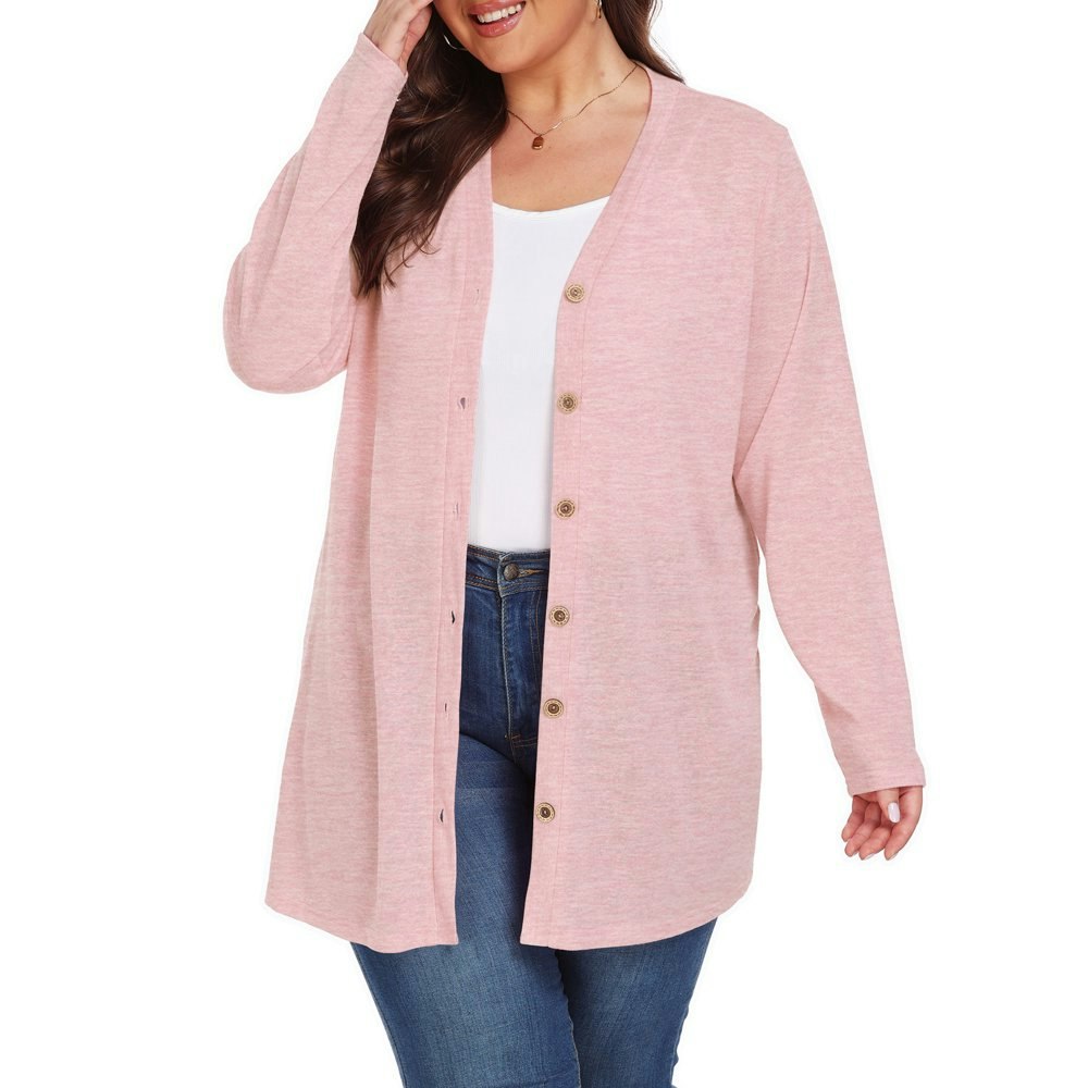 Cueply Women's Plus Size Lightweight Open Front Cardigan: $14.79 Cueply Women's Plus Size Lightweight Open Front Cardigan: $14.79