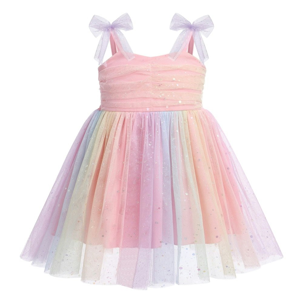 Ibtom Castle Baby Girls' Rainbow Tulle Birthday Dress: $14.99